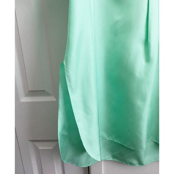 Chris Benz Turquoise Silk Tunic, size 8US - Picture 6 of 10